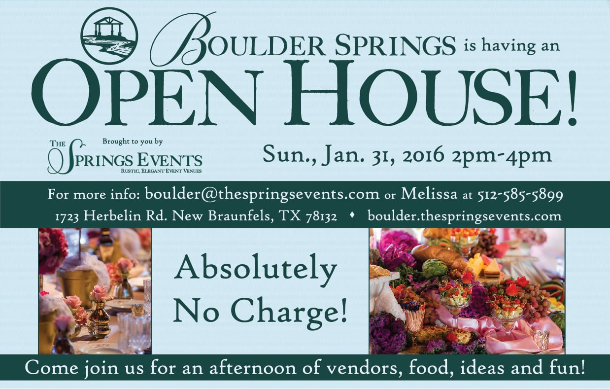 Boulder Springs Open House
